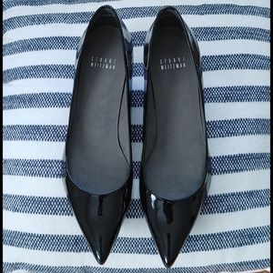 Stuart Weitzman patent leather kitten heels size 7